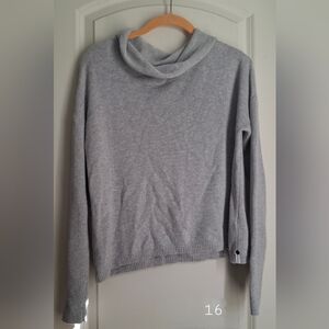 One Teaspoon Gray Cowl Neck Sweater